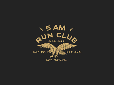 5 am Run Club apparel branding design graphic design identity illustration logo typography vector