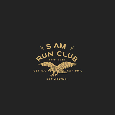 5 am Run Club apparel branding design graphic design identity illustration logo typography vector