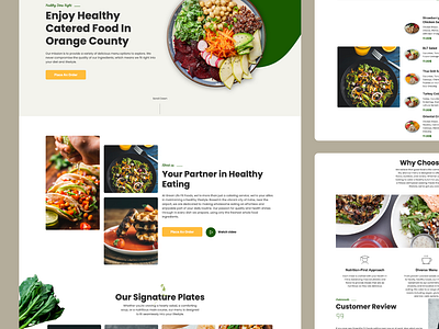 Custom Restaurant Website Design branding restaraunt landing page restaraunt ui ui website design