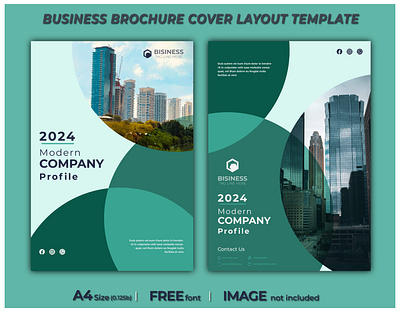 Brochure Template Layout and Annual Report branding design graphic design illustration vector