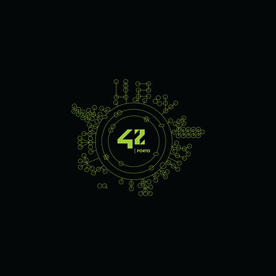 42 Porto merch #1 acid black design graphic design green logo merch