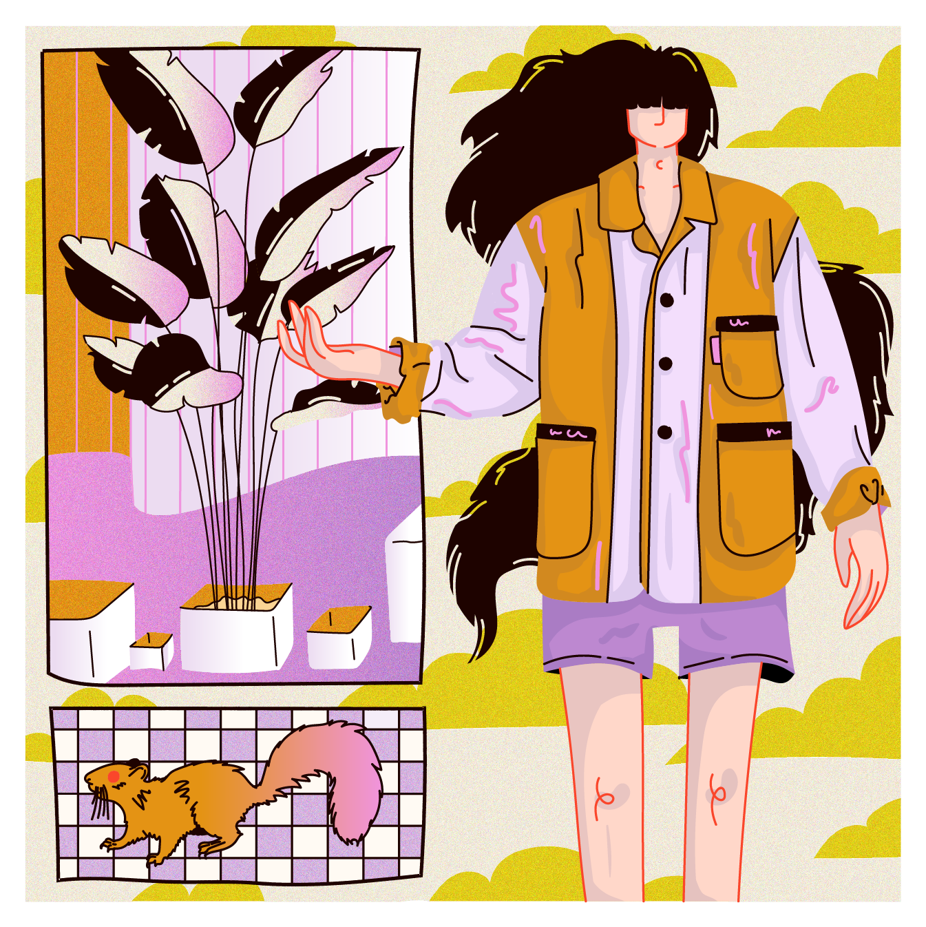 Abstract Illustration for Botanis digital art digital illustration drawing illustration modern illustrations.