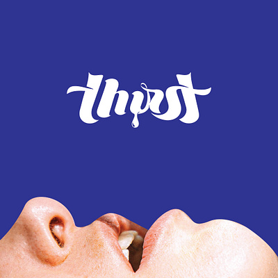 thirst abstract branding brandmark lettering logo logotype squeezed thirst twist wordmark