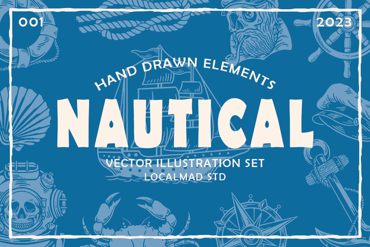 Nautical Vector Illustrations anchor apparel design artwork badgedesign boat branding design illustration lighthouse marine nautical navy ocean sail sailbout tshirt design vector wave