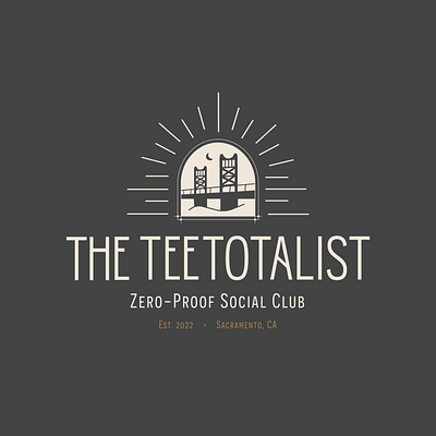 Teetotalist Zero-Proof Social Club brand identitiy branding logo logo and brand design logo design