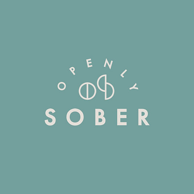 Openly Sober brand identity branding logo logo design