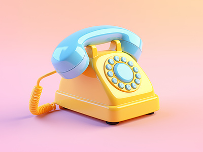 3D Cartoon Telephone, 3D pastel Telephone, Retro Telephone 3d 3d 3d cartoon 3d cartoon design 3d cartoon telephone 3d design 3d designer 3d illustration 3d old telephone 3d pastel telephone 3d telephone 3d telephone icon branding fiverr gerdoo graphic design illustration old telephone design phone icon 3d telephone 3d illustration vintage phone 3d