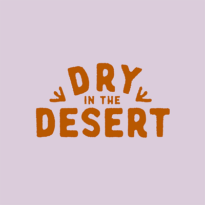 Dry in the Desert brand design brand identity branding logo logo design sober
