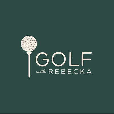 Golf with Rebecca brand design brand identity branding logo logo design