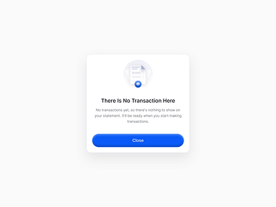 Just Empty State📱 app design clean design empty state flat modal pop up simple transaction ui