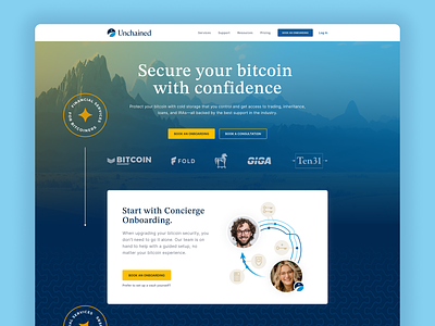 Unchained Homepage Exploration ai bitcoin crypto graphic design homepage illustration interface landing page ui web web3 webdesign webflow