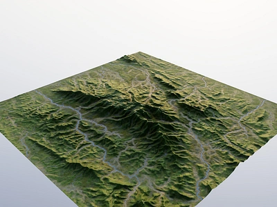 Terrains collection 9: Hilly lands 3d 3ds max art blender design environment flows gaea hilly lands landscape model painter river terrain unreal