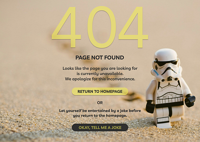 Prompt: 404 Page Design 008 404pagenotfound dailyui dailyuichallenge design ui uichallenge