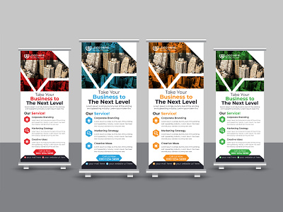 Corporate Business Marketing Roll Up Banner Design advertisement banner branding business corporate creative design display graphic design marketing modern pop up banner presentation print template pull up banner retractable banner roll up roll up banner stationery x banner