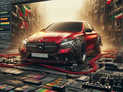 benz c200 3d ahmad bayat ahmad bayati animation benz branding graphic design logo mercedes mercedes benz mercedes benz group motion graphics ui احمد بیاتی لوگو