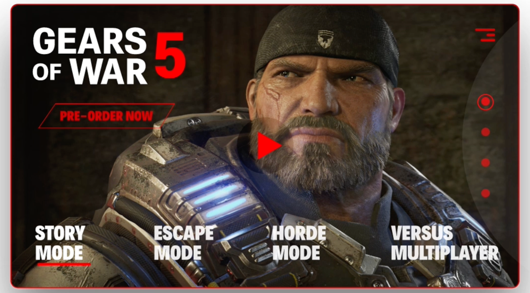 Gears of War 5 adobexd animation branding dailyui gearsofwar graphic design landingpage motion graphics ui ux webdesign xbox