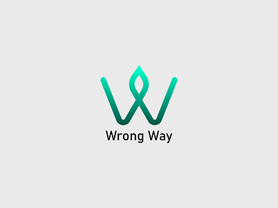 Wrong Way - Logo brand branding design fyp graph area grapharea graphic design huruf w ikon indonesia lfl logo logo huruf logo huruf w logo w logogram logos vector w wrong way