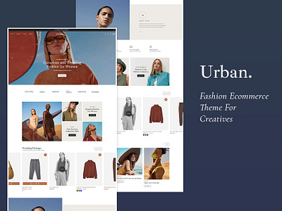 Urban – Luxurious & Trending - Fast Fashion eCommerce Theme apparel clothes design ecommerce fashion fast fashion illustration lifestyle opencart prestashop shopify street fashion templatetrip theme unique urban woocommerce wordpress