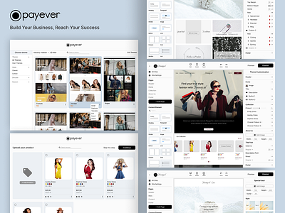 Payever Builder accessories beauty branding builder business fashion girl ladies landing page marketplace outfit product stylish ui uiux ux web builder web design woman