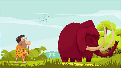 Online course (From stone age) 2d 2d motion after effect animation motion graphics