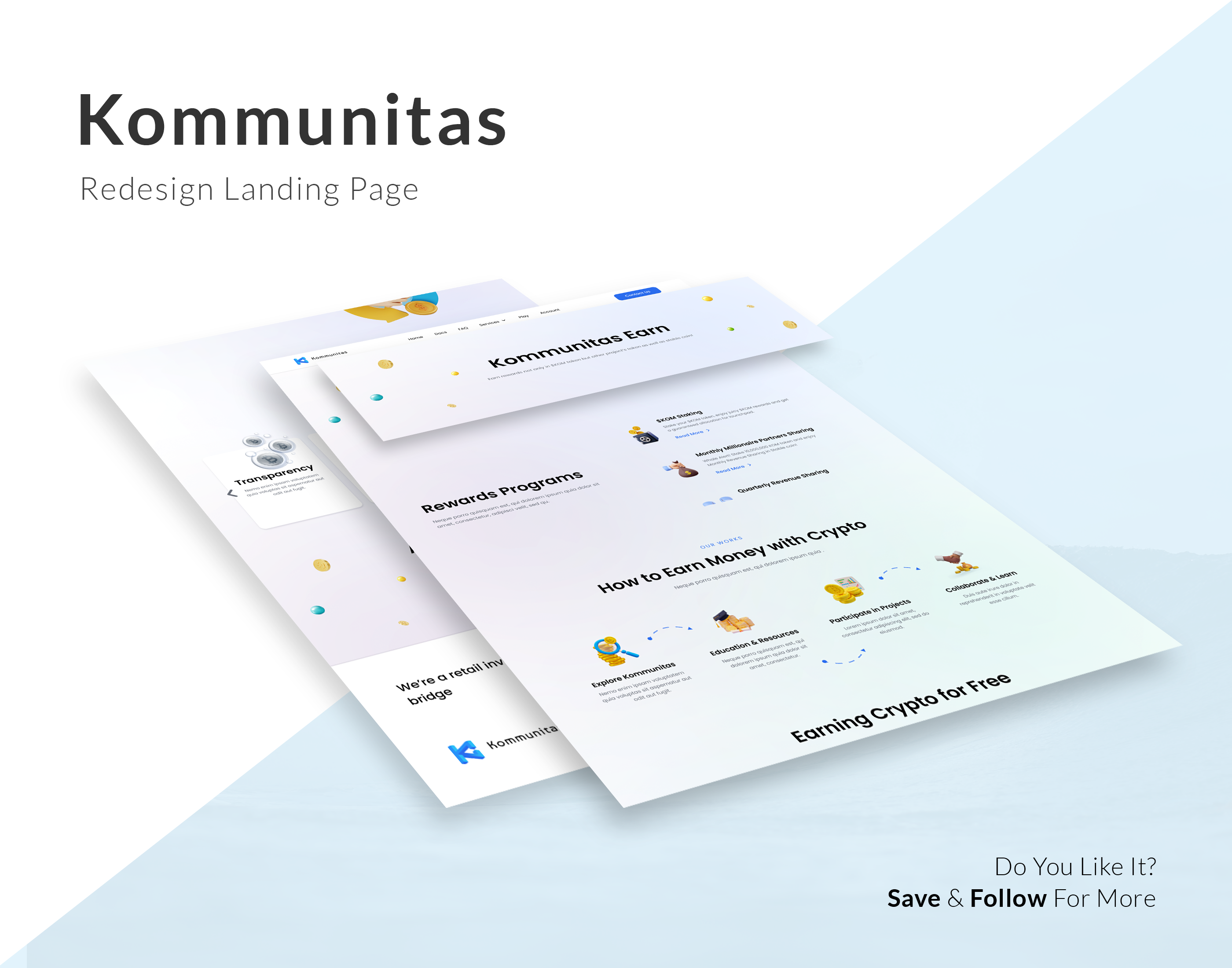 Redesign Kommunitas figma landing page redesign ui ux website