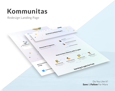 Redesign Kommunitas figma landing page redesign ui ux website