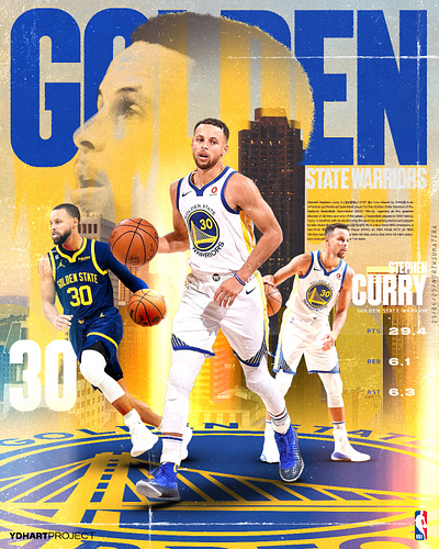 GOLDEN STATE WARRIORS, Stephen Curry #30, Poster design graphic design photoshop poster