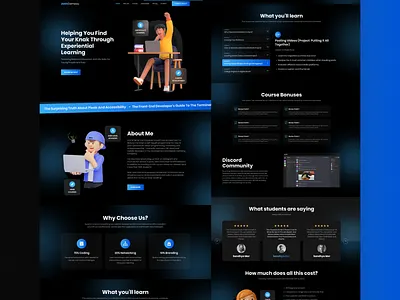 Formacao Dev landing page design branding education graphic design landing page learn ui web design