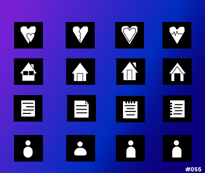 Daily UI #055- Icon Set branding design ui ux