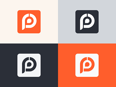 P Logo - Monogram Logo branding logo monogram p p logo text logo ui