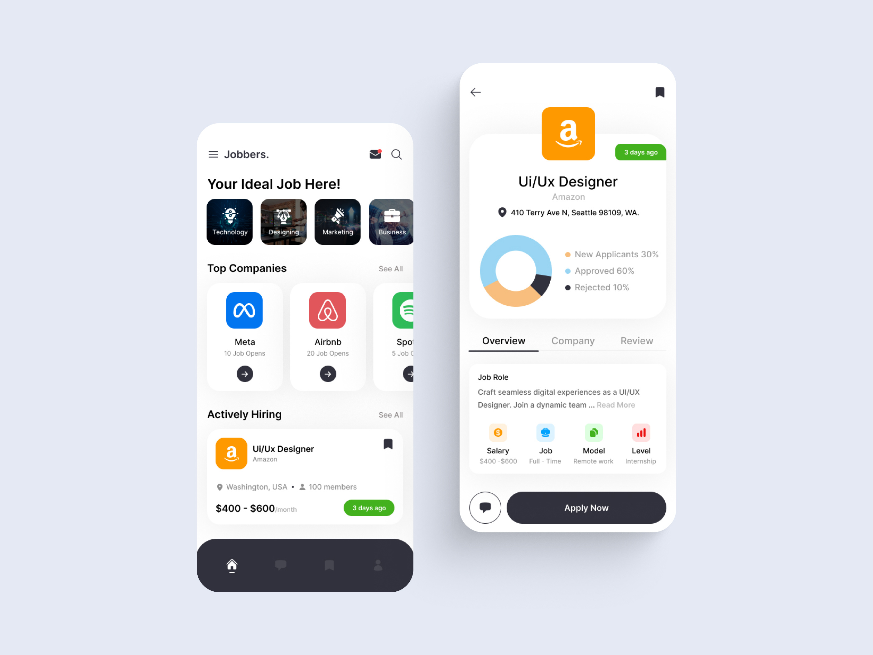 Job Finding App Design by Codzgarage Infotech Pvt Ltd on Dribbble