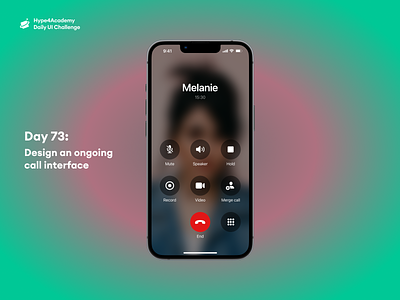 Day 73: Design an ongoing call interface call interface call ui calling calling screen calling screen ui calling ui daily ui challenge dailyui design hype4academy mobile design mobile ui on going call interface on going call ui ui ux