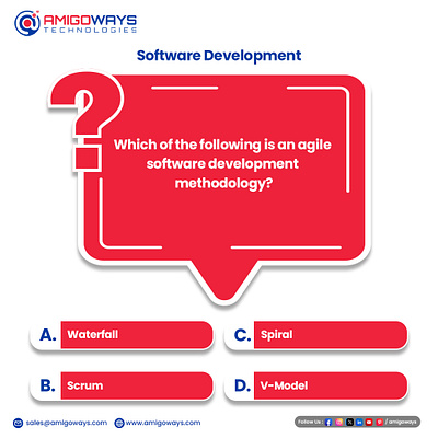 Which of the following is an agile software development methodol amigoways amigowaysappdevelopers amigowaysteam branding