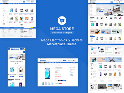 Mega Store – Electronics & Appliances – eCommerce Theme design ecommerce electronics gadgets illustration mega mega store mobiles opencart prestashop shopify smartphones supermarket template templatetrip woocommerce wordpress