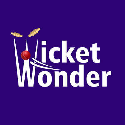Logo For Youtube Channel | Wicket Wonder 2d logo cricket logo design logo logo design wicket wonder