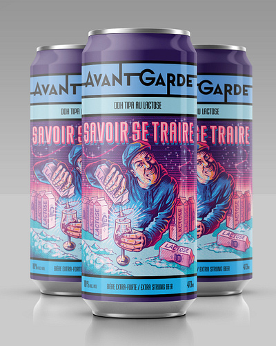 Savoir Se Traire X BoomArtwork alcohol beer characters label packaging