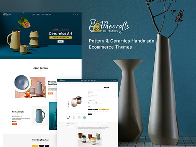 Finecrafts – Home Decor, Art & Crafts eCommerce Responsive Theme crockery decorative arts ecommerce finecrafts furniture handicrafts handmade home decor kitchen opencart pottery prestashop shopify template templatetrip theme woocommerce wordpress