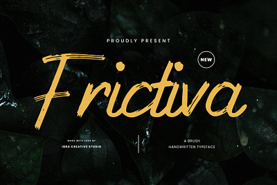 Frictiva – A Brush Handwritten Typeface monoline brush