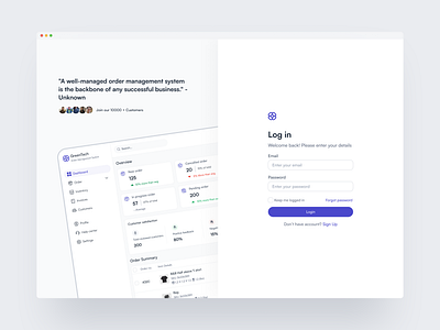 Order Management System | Saas Design 2024design app dashboard design system login management order saas saas product trend ui ui design ux