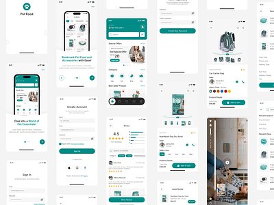 Pet Food and Accessories Shop Mobile App UIUX Design Figma android app app design app designer app developer app ui design figma hire ui ux designer insightlancer ios pet accessories app pet food app pet shop app ui design uiux user experience user interface ux ux design