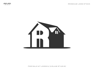 Letter R House Logo 3d animation app art branding design graphic design illustration logo ui