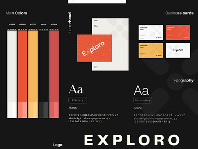 Exploro branding colours design graphic design illustration logo typography ui ux web
