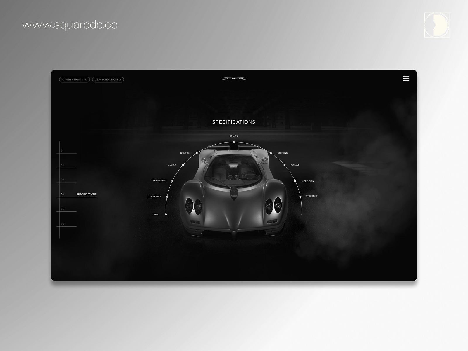 Pagani Website- UX Case Study by SquareDC™ on Dribbble 