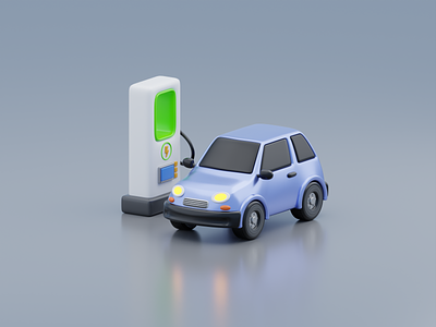 Electric Car Charging 3D Animation 3d animation motion graphics tablet