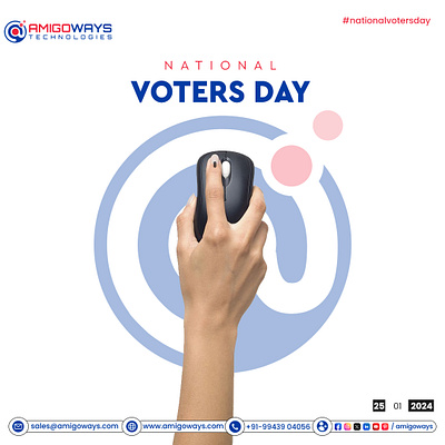 Happy National Voters Day 2024 amigoways amigowaysappdevelopers amigowaysteam branding