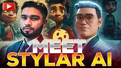 Meet Stylar AI Thumbnail Design ai artificial intelligence banner brand branding dashboard design facebook ads gaming graphic design library microsoft style thumbnail thumbnails typography ui video youtube youtube thumbnail