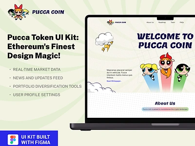 Pucca Meme Coin Web UI Kit bitcoin crypto crypto finance cryptocurrency figma figma design invest memecoin memecoin memecoin buysell memecoin exchange memecoin platform memecoin trading memecoin website pucca token puccacoin puccamemecoin ui ui design web ui kit