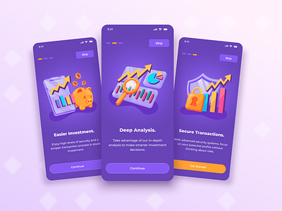 Bourse - On Boarding Illustration adobe illustrator figma finance apps flat illustration illustration illustration design mobile app mobile app design on boarding illustration on boarding screen ui design ui kit ui on boarding uiux user interface design