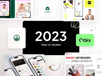 Year in Review | 2023 | Orbix Studio branding design illustration landing page logo minimal ui uiux web design website