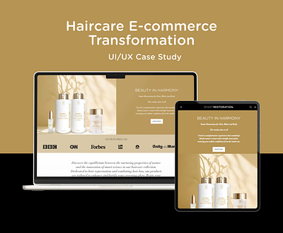 Haircare E-commerce Transformation codeigniter ecommerce figma graphic design hair care hair growth supplement products smart restoration transformation web design website